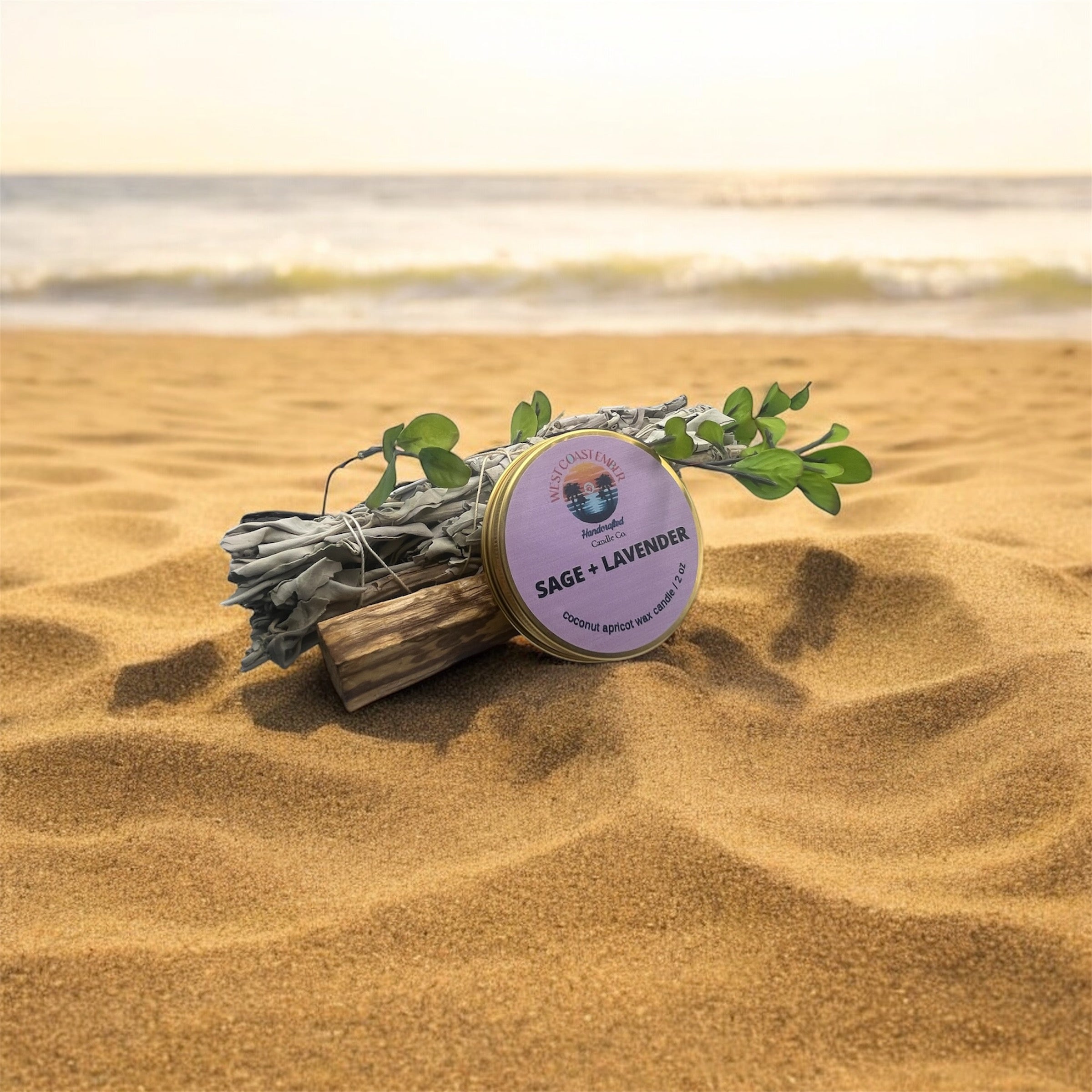 2 Oz Round Gold Tins - Scented Candle