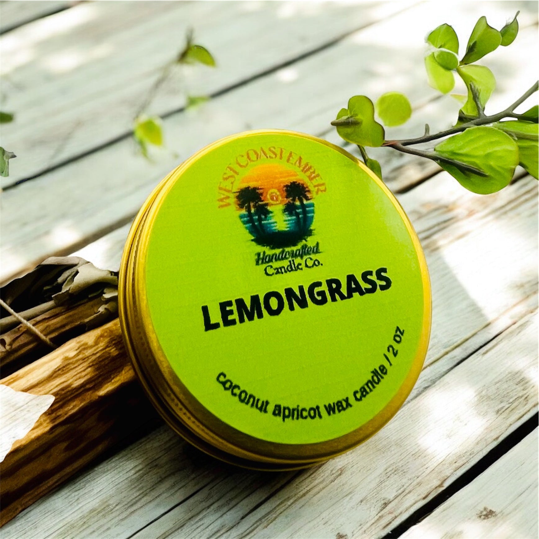 2 Oz Round Gold Tins - Scented Candle