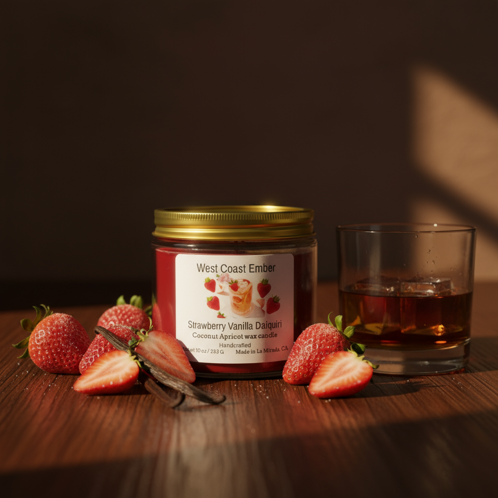 Strawberry Vanilla Bourbon - West Coast Ember Candles